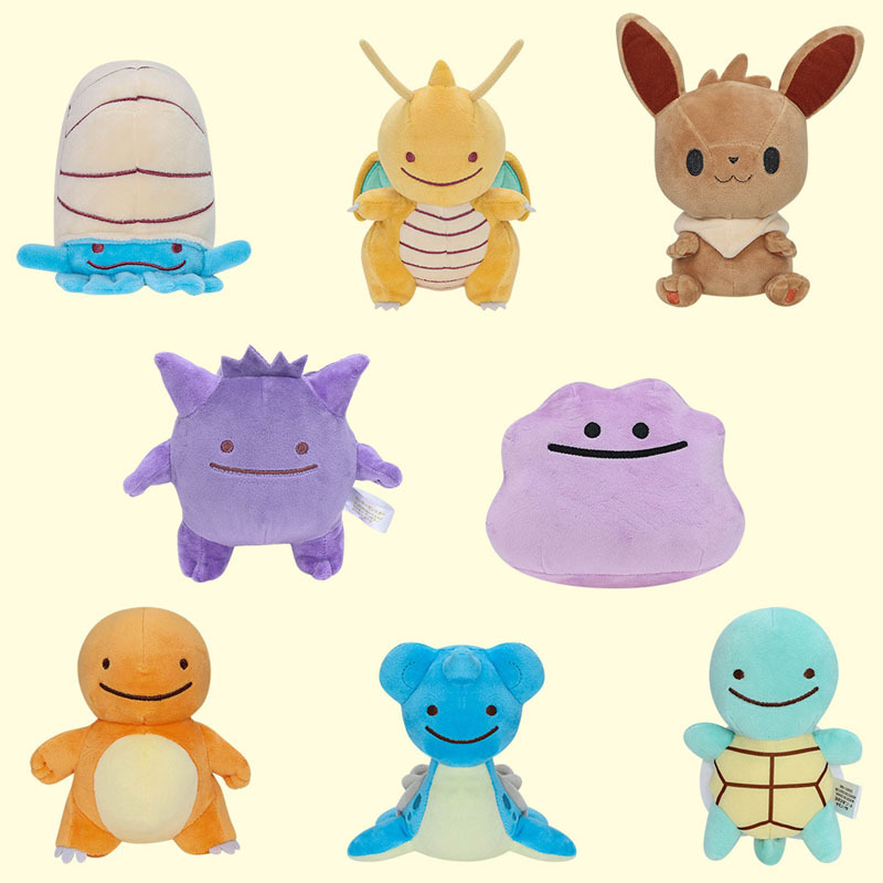 8 รูปแบบ 15 ซม.ของเล่นตุ๊กตา Oddish Charmander Eevee Ditto Lapras Dragonite Magnemite Omanyte ตุ๊กตาน่ารักวันเกิดคริสต์มาสของขวัญ