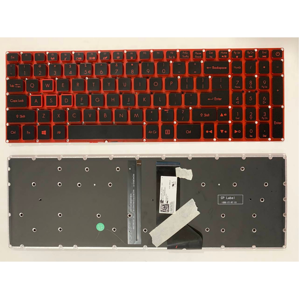 แป้นพิมพ์แล็ปท็อป US สําหรับ Acer Nitro 5 AN515-51 AN515-52 AN515-53 AN515-53-52FA AN515-31 AN515-41
