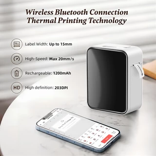 Marklife Thermal Label Printer P15 Bluetooth Label Sticker Printer Label Maker Mini Portable Printer