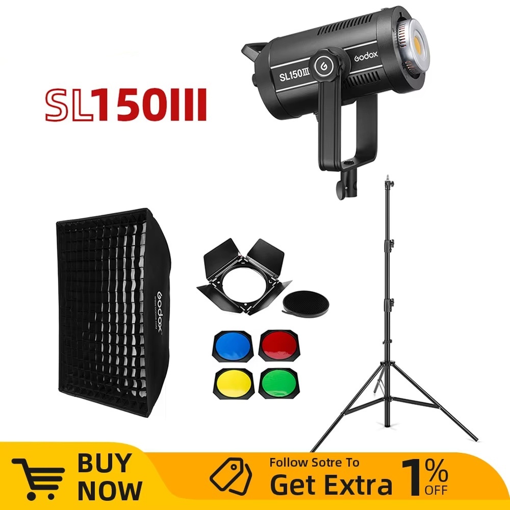 Godox SL150III SL-150W III ไฟ LED Video 150W Bowens Mount Daylight Balanced 5600K 2.4G ระบบ X ไร้สาย