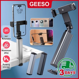 GEESO Universal Handsfree Mini Phone Stand Foldable Foldable Handfree Flight Aluminum Airplane Phone Holder Penyangkut Telefon 可伸缩便携支架 旅行手机支架