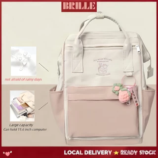 [Splash-Resistant] กระเป๋าเป้สะพายหลังความจุขนาดใหญ่สาวน่ารัก Campus Travel Backpack
