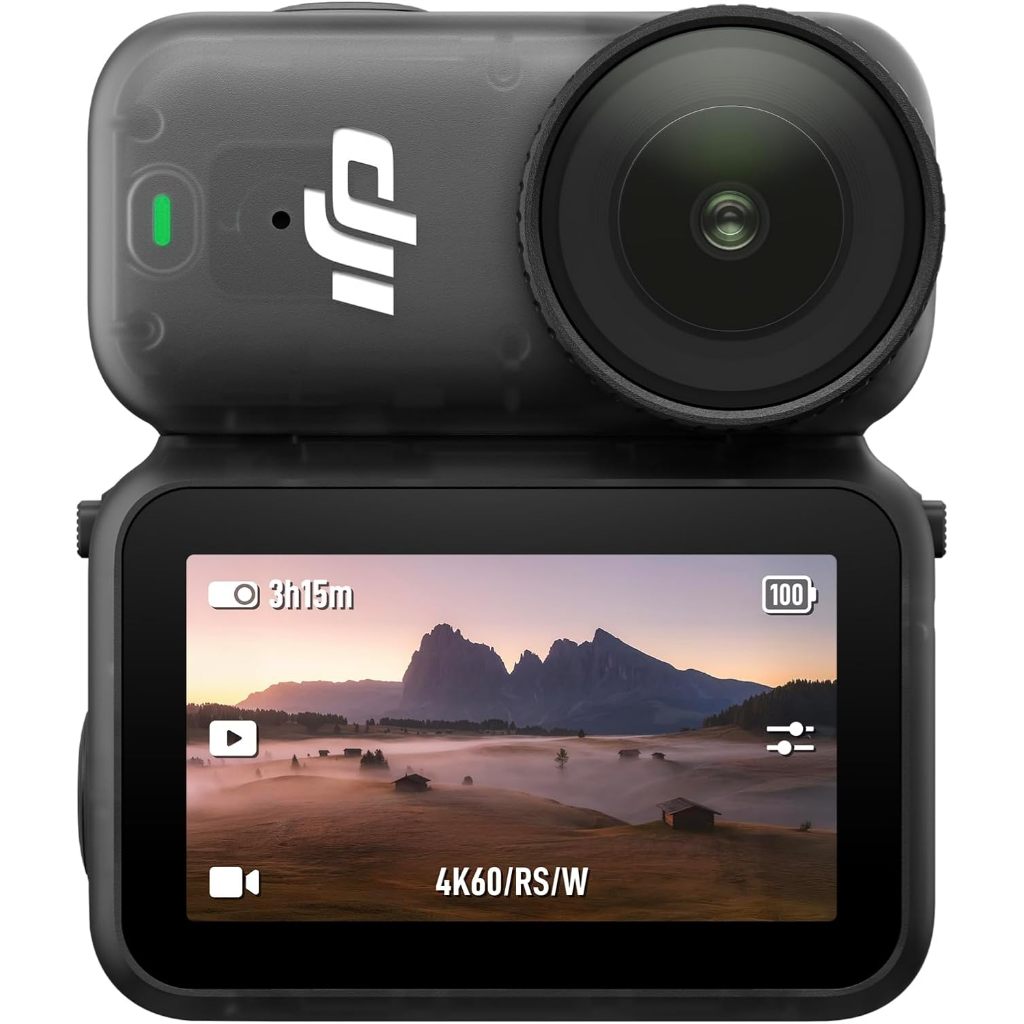 DJI Osmo Nano Standard Combo (64GB) - กล้อง Vlogging ขนาดเล็ก 4K/60fps พร้อมเซนเซอร์ 1/1.3′′, 143° วิดีโอ FOV กว้าง, การบันทึก 200 นาที, การถ่ายโอนเนื้อหา Swift, กล้อง POV แม่เหล็ก 4K