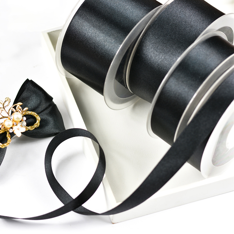 คอลเลกชันริบบิ้นสีดําหรูหราสําหรับไว้ทุกข์-ซาติน, Organza, Fish Tail,Dignified Black Ribbon Assortment - อุปกรณ์เสริมอนุสรณ์สําหรับเครื่องแต่งกายอย่างเป็นทางการ