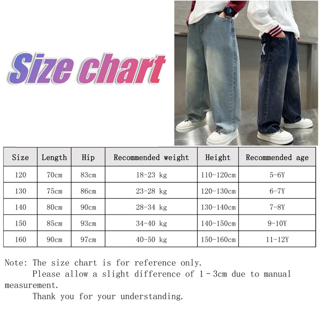 กางเกงยีนส์สำหรับเด็กผู้ชาย รุ่นใหม่ ผลิตจากผ้ายีนส์คุณภาพดี เลือกได้ทั้งสีเข้มและสีอ่อน ดีไซน์กว้างสบายพร้อมลายพิมพ์แฟชั่น ใส่สบาย เหมาะสำหรับเด็กผู้ชายใส่ในทุกๆ วัน - รูปที่ 7