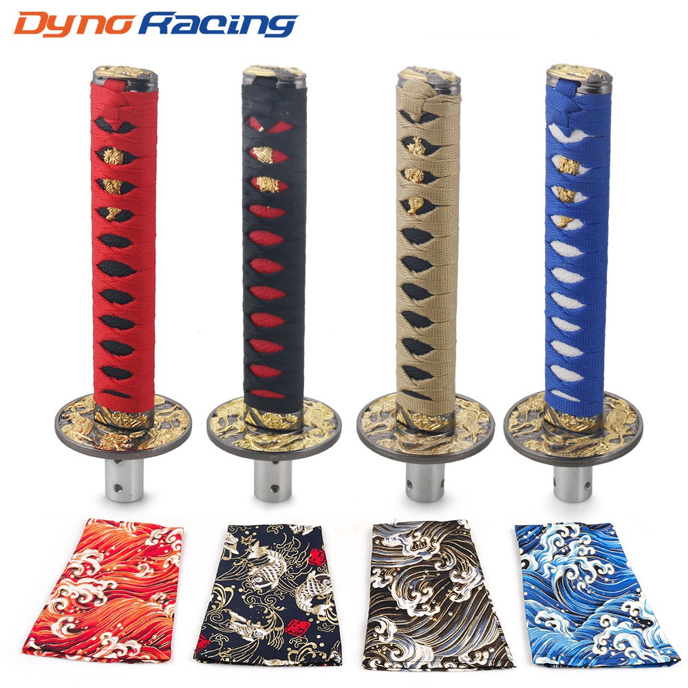 หัวเกียร์ทั่วไป JDM Katana Samurai 200 มม. พร้อมอะแดปเตอร์