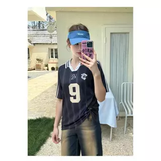 🤍ส่งไวจากไทย🤍 เสื้อโปโลคอปก แขนสั้น เสื้อกีฬาคอปกพิมพ์ลาย Oversize Unisex ผ้าไมโครนุ่มลื่น ใส่สบาย