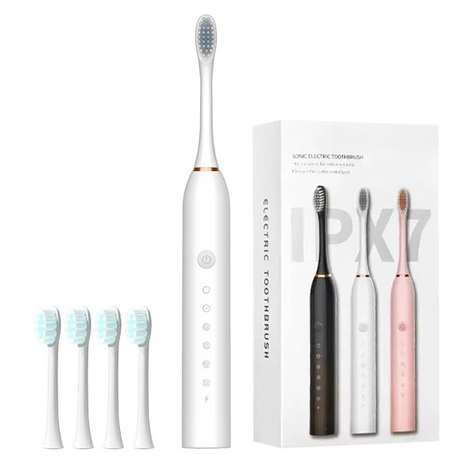 【EasyHome COD】 Oral-b electric toothbrush แปรงสีฟันไฟฟ้า แปรงสีฟัน กันน้ำ IPX7 ขนแปรง 4 ชิ้น อ่อนนุ่ม ถนอมปกป้องเหงือกและฟัน