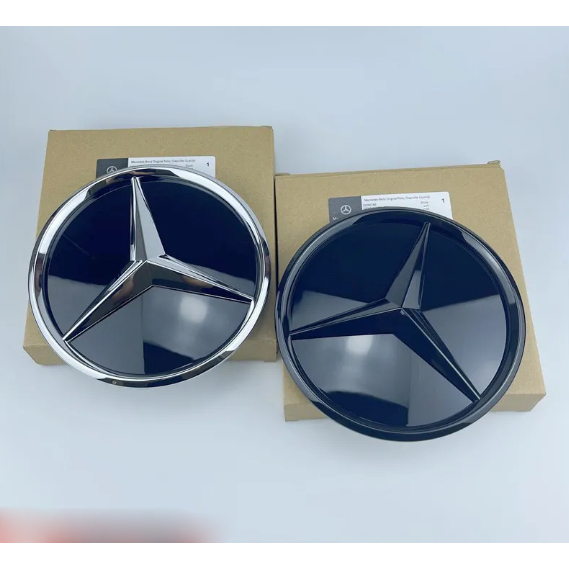 เหมาะสําหรับ Mercedes Benz C/E/A/B/GLK/GLC/GLE/GL/CLA-Class ตาข่ายด้านหน้าโลโก้รถ/Stereo Mirror โลโก้รถ