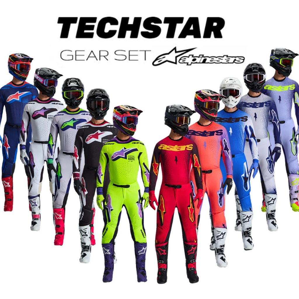 2026 Alpinestars Supertech AFD Vista/Scenz Gear Set Combo ชุดปั่นจักรยานกีฬากลางแจ้งจักรยานเสือภูเขาชุดแข่งรถจักรยานยนต์ออฟโรดกางเกงแขนยาวเหมาะสําหรับทุกฤดูกาล