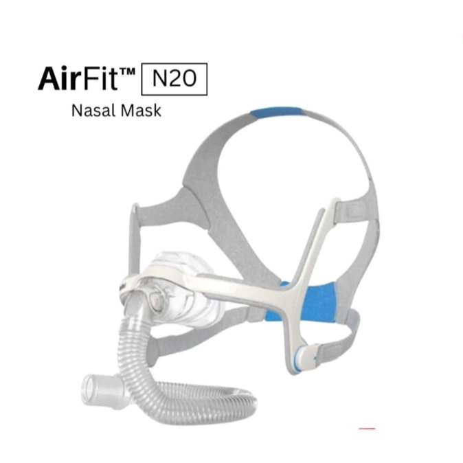 ResMed AirFit N20 Nasal CPAP Mask สําหรับภาวะหยุดหายใจขณะหลับจากการอุดกั้น