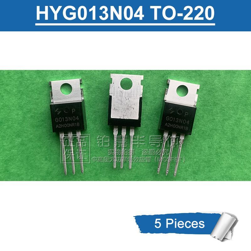 5pcs Original HYG013N04 G013N04 TO-220 HYG013N04NR1P 40V/285A N-Channel MOSFET ทรานซิสเตอร์