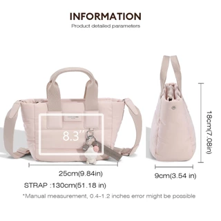 David Jones Paris Bubble Bag 2025 ฤดูใบไม้ผลิฤดูร้อนใหม่คอลเลกชัน Designer ผู้หญิงน้ําหนักเบาลงผ้า Top-Handle กระเป๋า