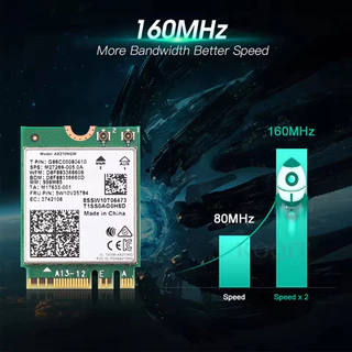 WiFi6E AX210 WiFi Card 5374M บลูทูธ 5.3 อะแดปเตอร์สําหรับ Intel AX210NGW 802.11ax เสาอากาศสําหรับ PC