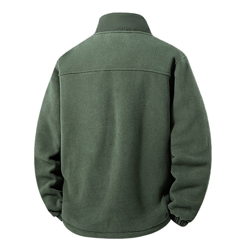 แจ็คเก็ตขนแกะหนาสำหรับผู้ชาย ออกแบบทันสมัย สวมใส่อุ่นในฤดูหนาว - รูปที่ 4