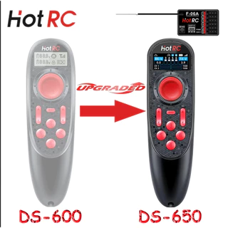 HOTRC DS-650 / DS600 2.4G 6CH เครื่องส่งสัญญาณสี/หน้าจอธรรมดารีโมทคอนโทรล w/ F-06A ตัวรับสัญญาณสําหรับ RC เรือรถรุ่น, DS800 8CH RC วิทยุระบบ
