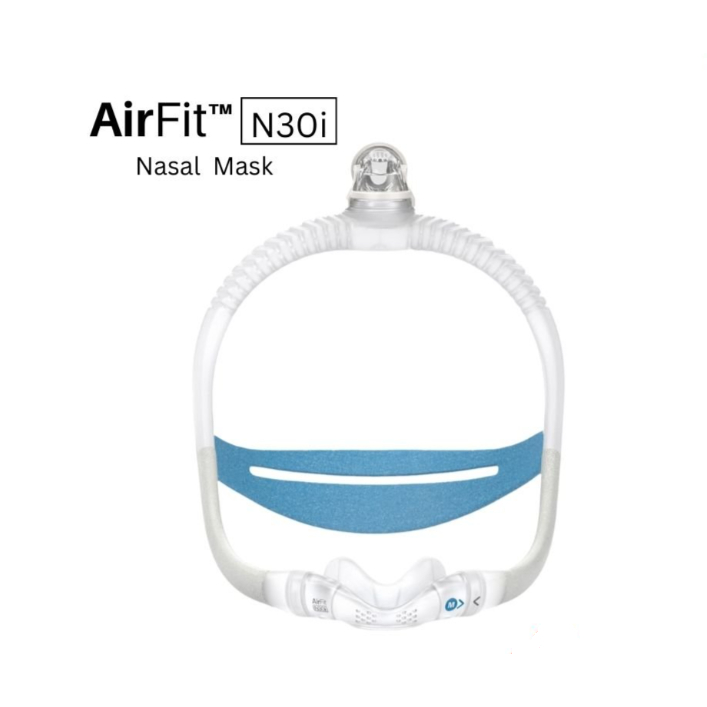 หน้ากาก Resmed Airfit N30i Mask Set - Standard Frame ของแท้พร้อมใน 1 ชุดมีขนาดคุ​ชชั่น​ให้ 3 ขนาด ( 
