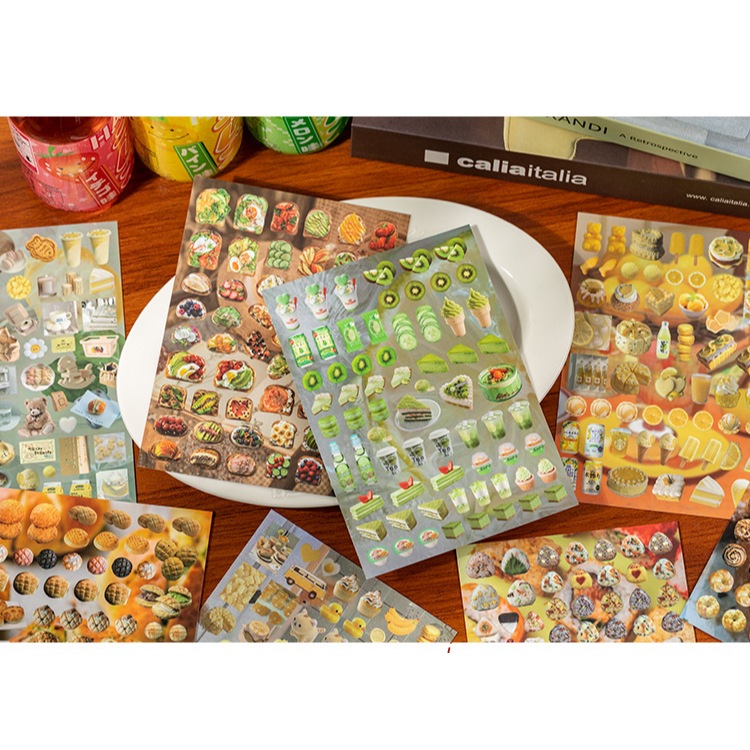 สมุดสติกเกอร์ Maple Story ธีม Wind Chime Dream วัสดุฟิล์มประกายระยิบ เหมาะสําหรับตกแต่ง DIY สมุดไดอารี่ และงานคอลลาจ - รูปที่ 7