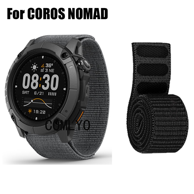 สําหรับ COROS NOMAD สายนาฬิกาอัจฉริยะไนลอน Loop Belt สายรัดข้อมือผู้หญิงผู้ชาย Soft Sports Band