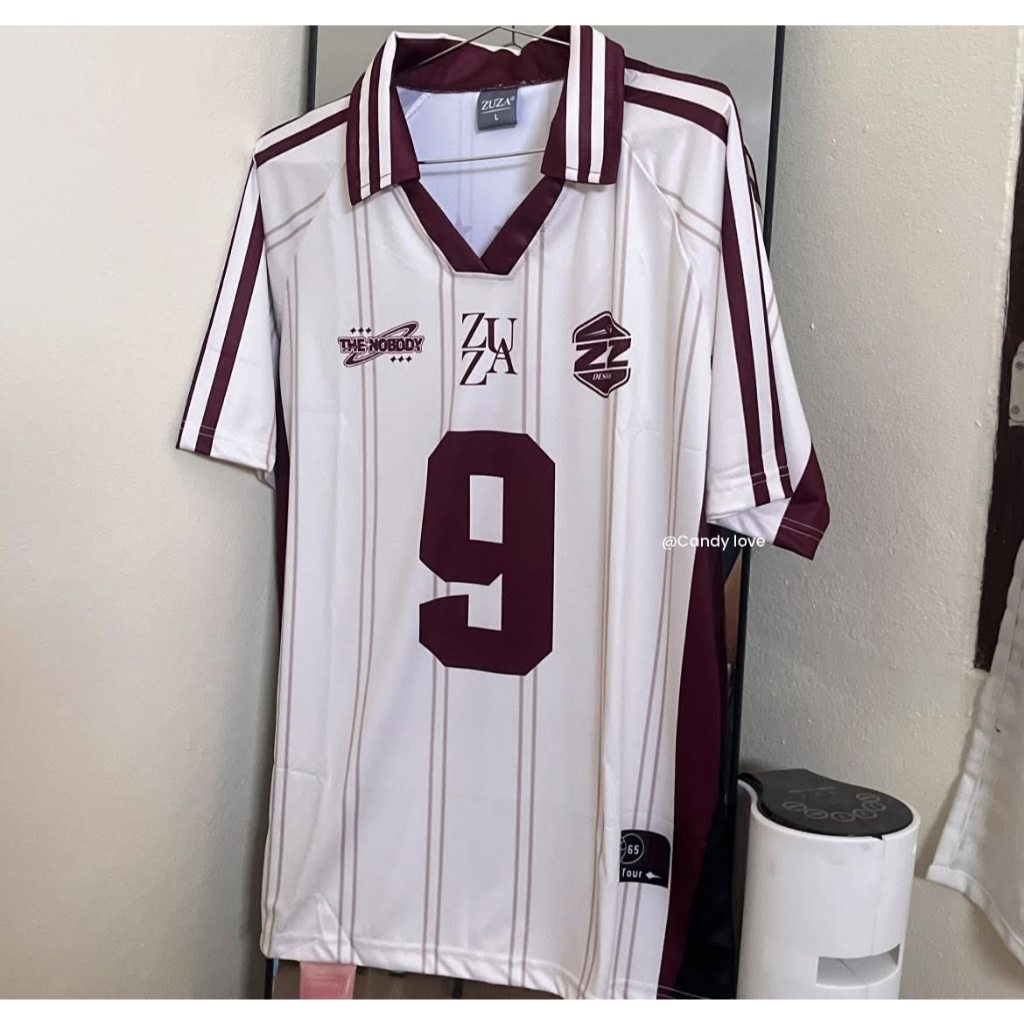 💞ส่งไวจากไทย💞ZUZA 9 JERSEY l เสื้อโปโลคอปก แขนสั้น คอวี ทรงหลวม ยูนิเซ็กส์ ผ้านุ่มลื่นสวมใส่สบาย - รูปที่ 6