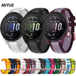 ซิลิโคนสายกีฬาสําหรับผู้เบิกทาง Garmin 70/170/165/245/570 42 มม.สําหรับ Garmin Vivoactive 5/3/Venu SQ2 เปลี่ยนสายรัดข้อมือ Anti Rust Pin Buckle