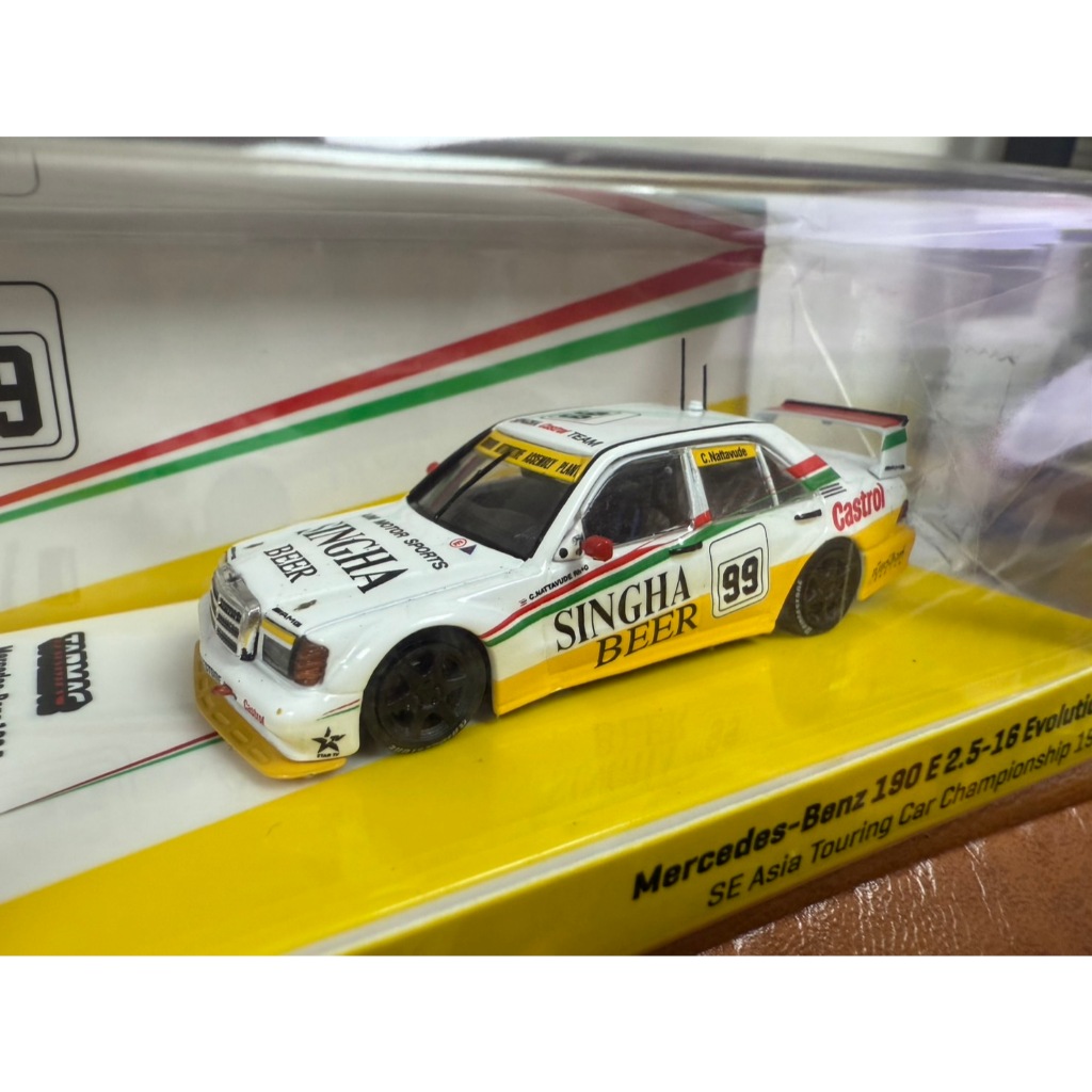 Tarmac Works 1/64 T64-024-95SEA99 Mercedes-Benz 190 E 2.5-16 Evolution II SE Asia Touring Car Champi