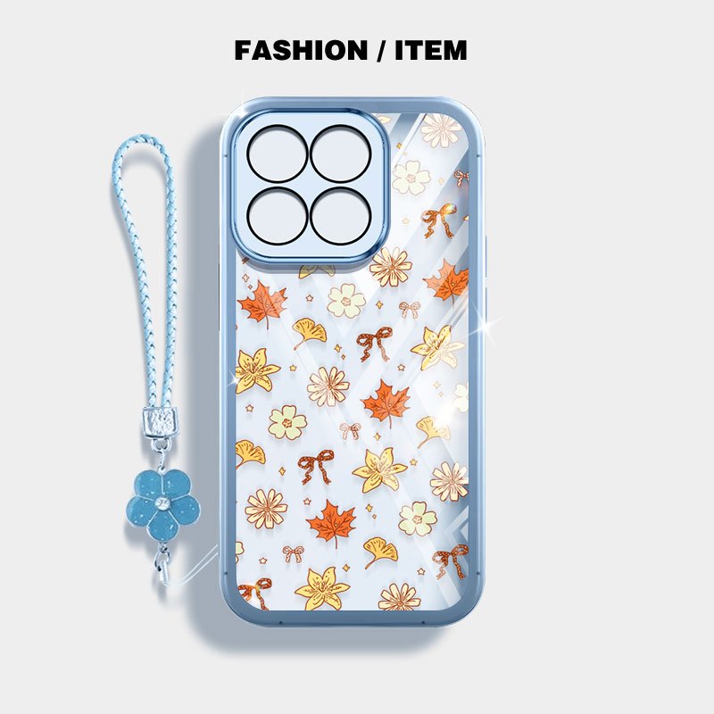 YBDปลอกใสสําหรับHonor X7D Honor 400 Smaart X8B X8C 4Gฤดูใบไม้ร่วงใบแปะก๊วยป้องกันการตกเปลือกเดิม