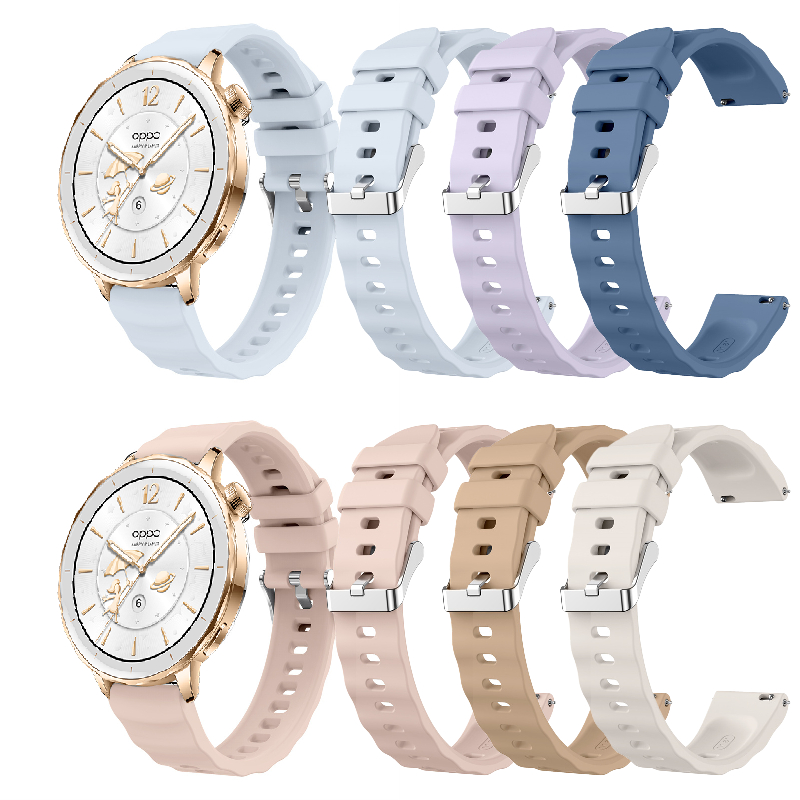 สําหรับ OPPO Watch X2 mini /X3 สายรัดซิลิโคนอ่อนนุ่มขนาดเล็ก สายรัดระบายอากาศกว้าง 18 มม.