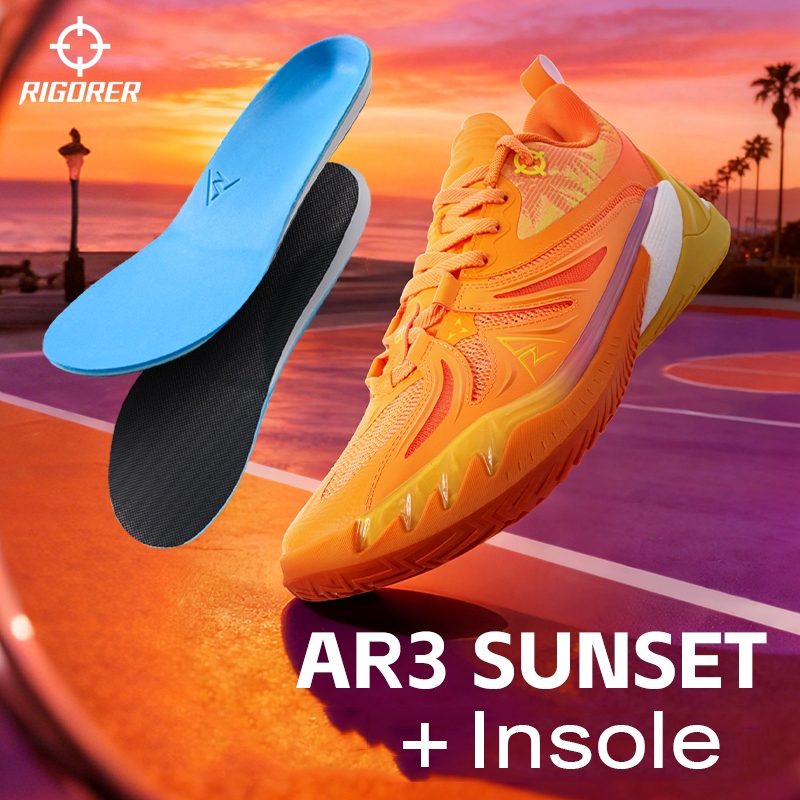 Rigorer Austin Reaves AR3 Sunset - รองเท้าบาสเกตบอลชาย ระบายอากาศ-กันลื่น-ทนทาน ใส่ฝึกซ้อมและแข่งขัน