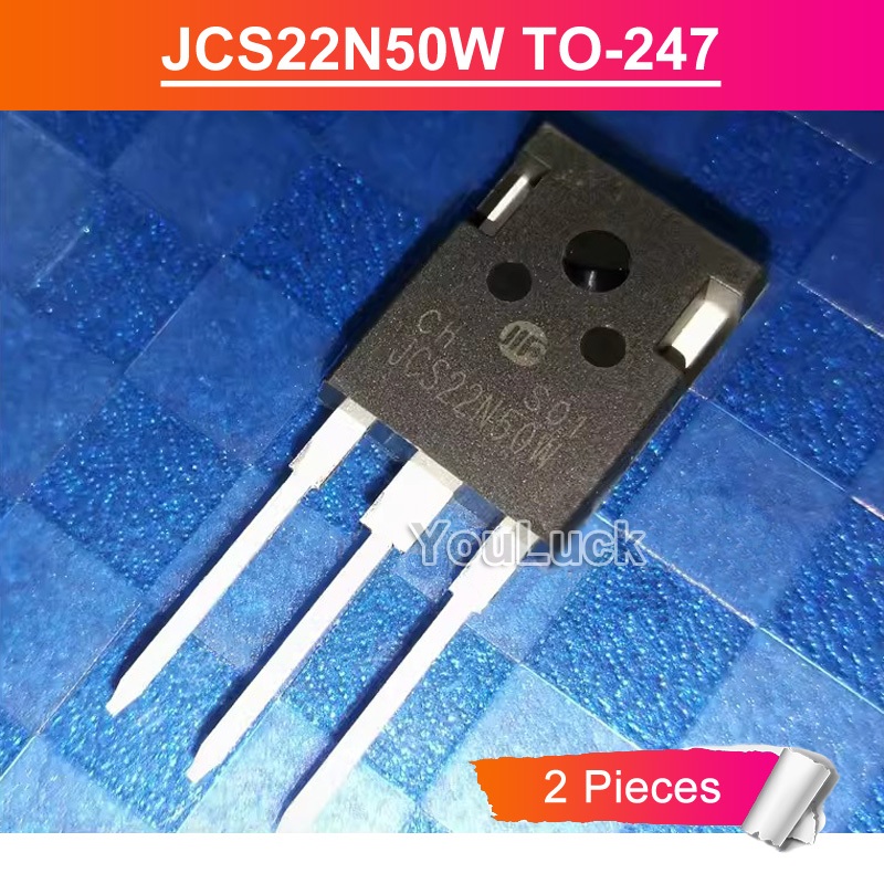 2 ชิ้น JCS22N50W TO-247 22A/500V MOSFET ทรานซิสเตอร์ใหม่เดิม