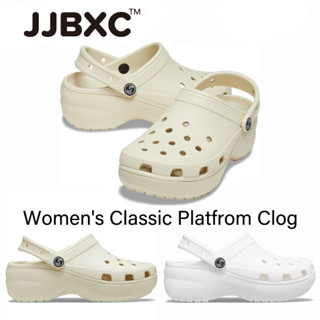 JJBXC รองเท้าแตะแพลตฟอร์มผู้หญิง ส้นหนา 4.1 เบา กันลื่น ใส่ส…