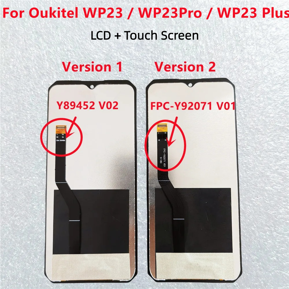 คุณภาพเดิมสินค้าสําหรับ Oukitel WP23 WP23 Pro จอแสดงผล LCD สําหรับ Oukitel WP23 Plus จอแสดงผลหน้าจอ 