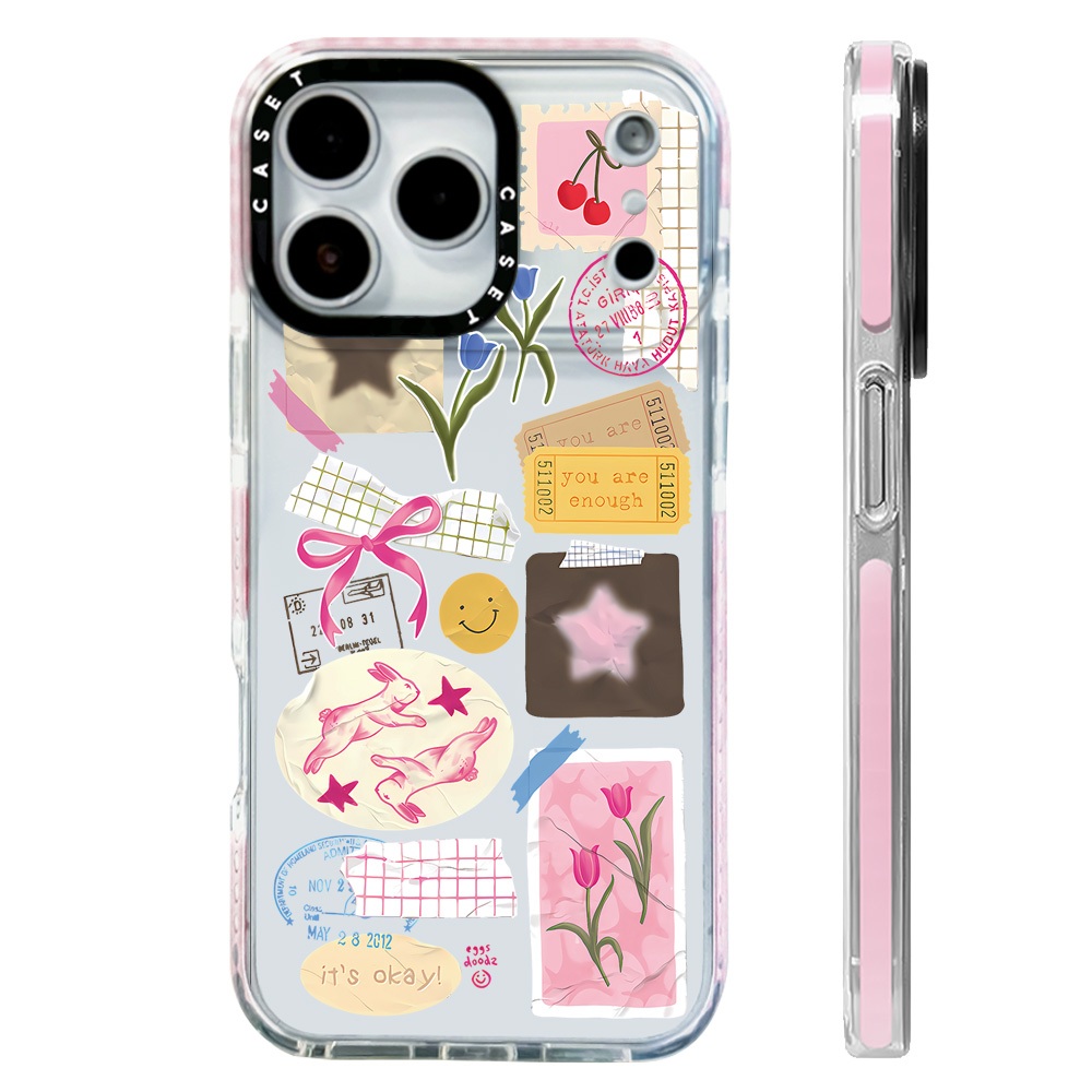 Insโบว์สติกเกอร์ซิลิโคนนุ่มสําหรับIPhone 11 14 15 Pro Max 12 13 Mini Cover X XR XS MaxกันชนSE 2022 6 7 8 Plusปลอกกันกระแทก - รูปที่ 7