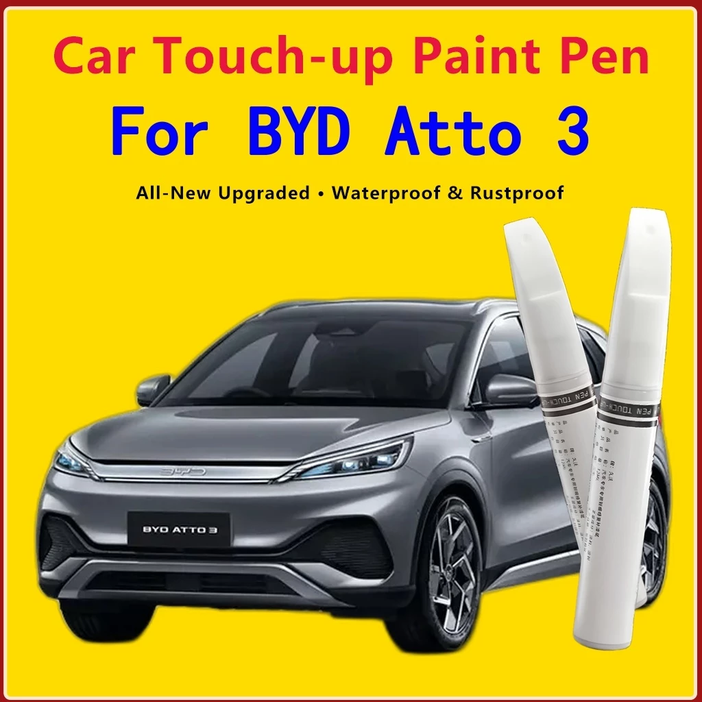 BYD Atto 3 -Touch Up Paint สําหรับรถยนต์ Auto Scratch Repair Pen Brush and Tip 2 in 1 Repair Pen