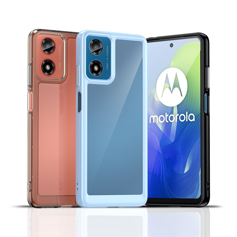 สําหรับ Motorola Moto G55 G56 G64 G66Y G66J G73 G75 G84 G85 G86 G100 Pro เคสโทรศัพท์หรูหรา Clear PC 