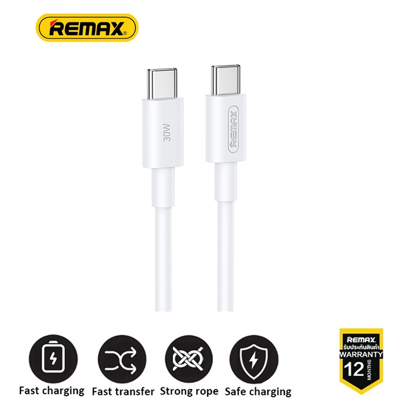 REMAX RC-C021 PD 30W สายชาร์จเร็ว Type-C to Type-C 2M Fast charging