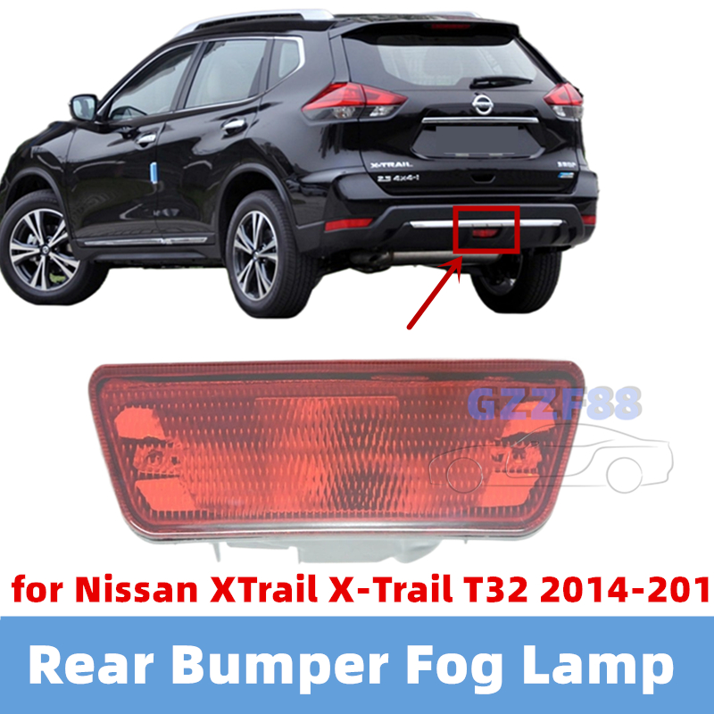 รถด้านหลังกันชนหมอกโคมไฟเบรค Reflector ไฟสําหรับ Nissan Juke Rogue Fit XTrail X-Trail T32 2014-2018 26580-ED50A