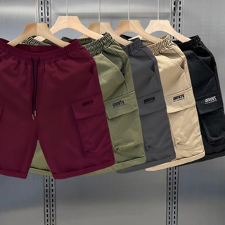 กางเกงขาสั้นผู้ชาย ไซส์ใหญ่ ทรงหลวม มีกระเป๋า 4 ใบ ใส่สบาย