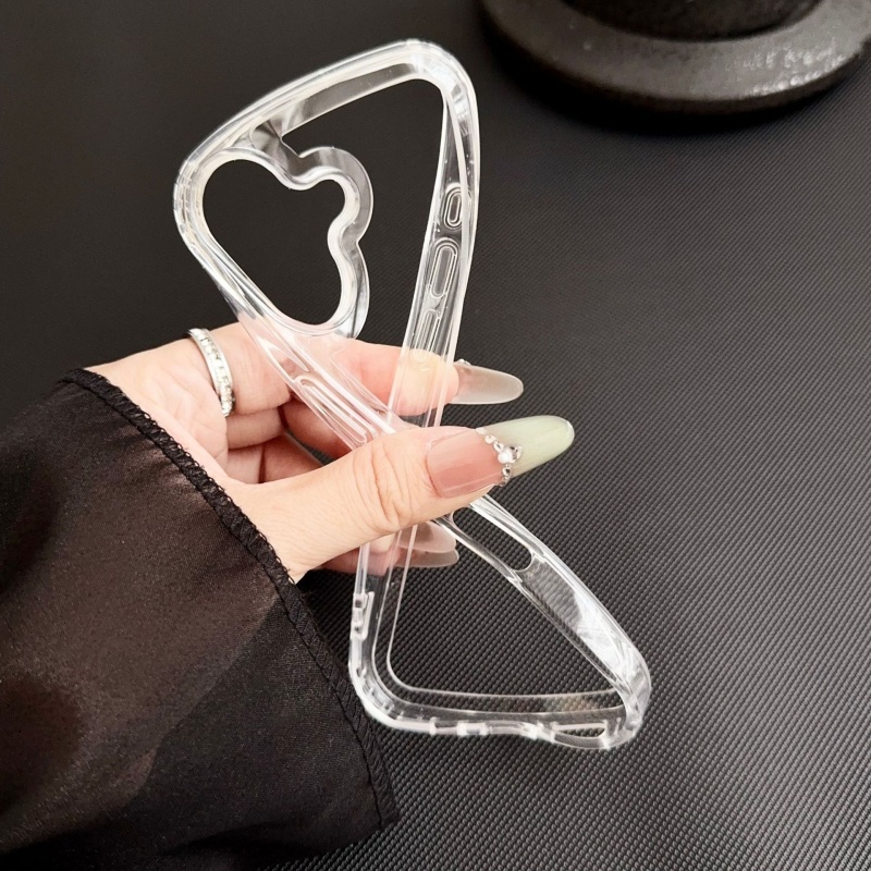 มาใหม่ล่าสุดGlossy Clear Soft TPUโทรศัพท์กันชนเลนส์ขอบสําหรับiPhone17 Air 16Pro 15Promax 16Plus 14 13Promax 12 16E - รูปที่ 3