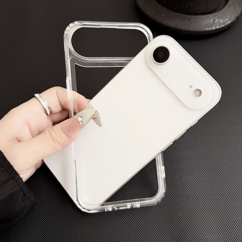 มาใหม่ล่าสุดGlossy Clear Soft TPUโทรศัพท์กันชนเลนส์ขอบสําหรับiPhone17 Air 16Pro 15Promax 16Plus 14 13Promax 12 16E - รูปที่ 2