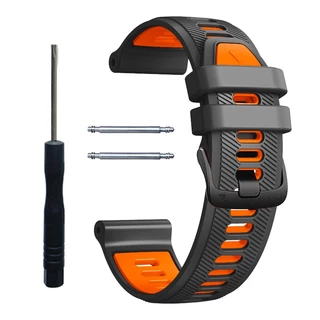 สองสีสําหรับผู้เบิกทาง Garmin 970/965/955/945 สร้อยข้อมือซิลิโคนเครื่องมือ + พินสําหรับผู้เบิกทาง Garmin 935 สายรัดข้อมือทดแทน