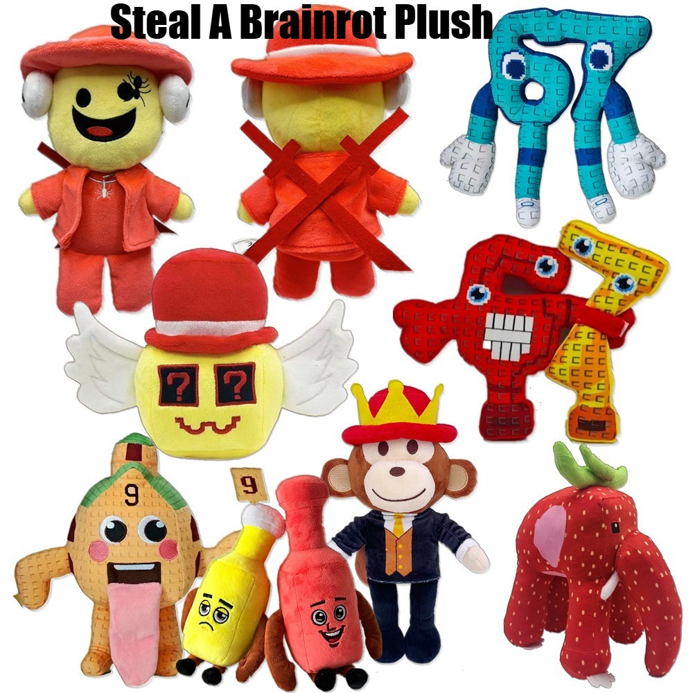 ใหม่ STEAL AROT BRAIN ของเล่นตุ๊กตา, Roblox เกมตุ๊กตานุ่มตุ๊กตาของเล่นหมอนสําหรับเด็กของขวัญวันเกิด