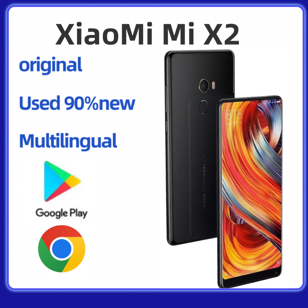 Xiaomi MIX2 Original (8RAM+256GB) 5.99 นิ้ว 12.0MP 3400 mAh โทรศัพท์มือสอง 90% ใหม่