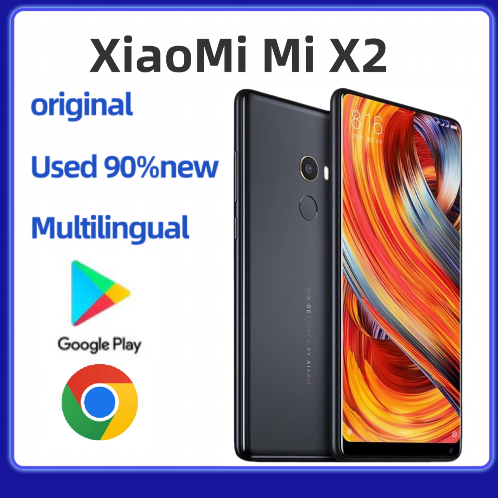 Xiaomi MIX2 มือสองเดิม (6/8RAM+64/128/256GB) 5.99 นิ้ว 12.0MP 3400 mAh ใหม่ 90%