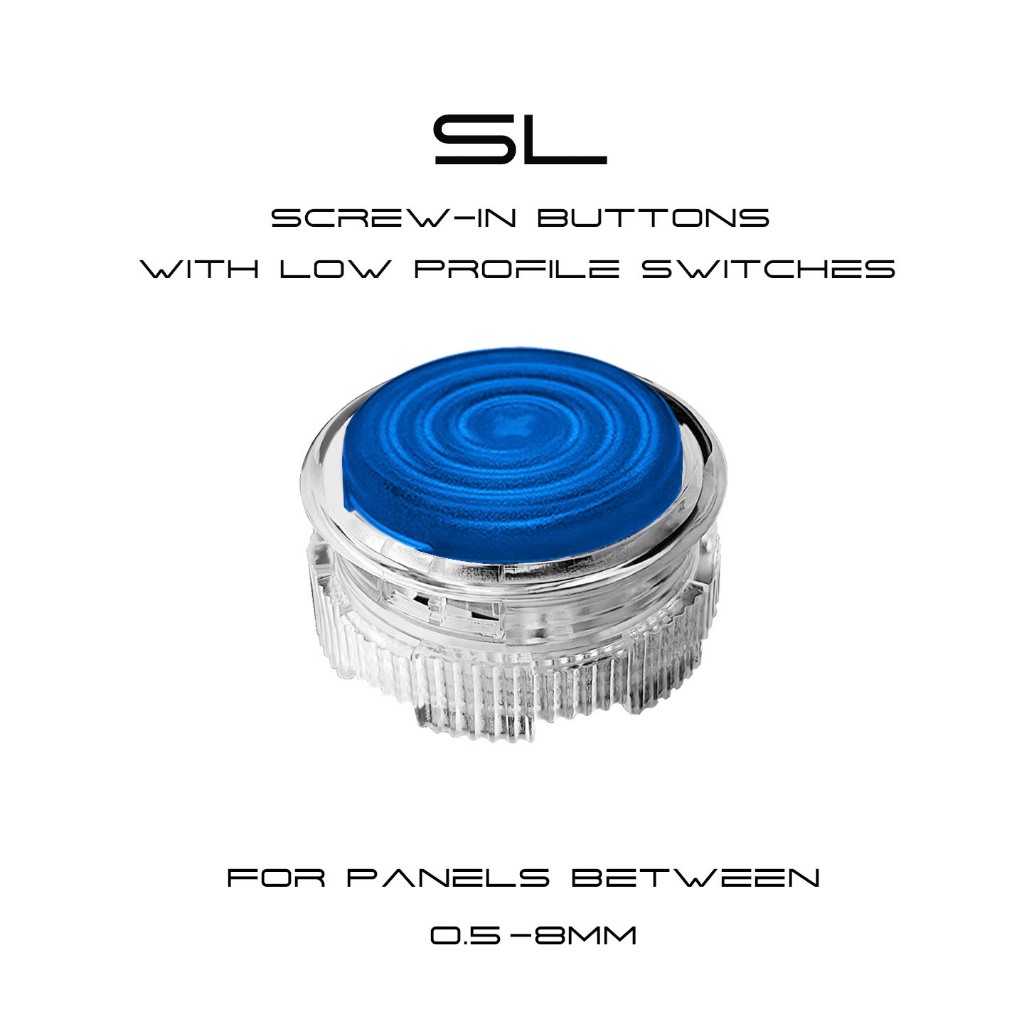 Si Tong/SL-1/ฝาปิดฝ้า/ปุ่มสกรูพร้อมสวิตช์โปรไฟล์ต่ํา/อินเทอร์เฟซ/2.8/รอบกรอบโปร่งใส HITBOX จอยสติ๊กอาร์เคด