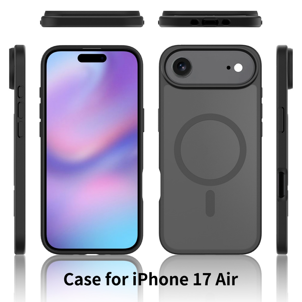 ป้องกันสีเหลืองไร้สายชาร์จแม่เหล็กที่แข็งแกร่งสําหรับ ไอโฟน 17 อากาศ 16 บวก 15 14 13 มินิ 12 มือโปร สูงสุด กรณีโปร่งแสงเคลือบฮาร์ดกันกระแทกปกโทรศั - รูปที่ 6