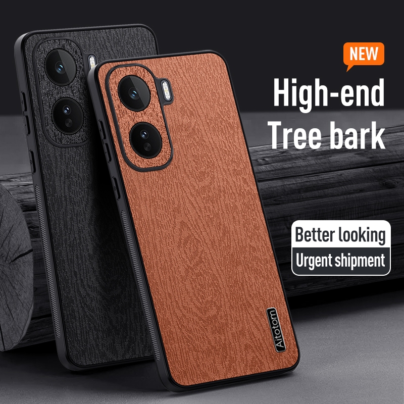 ปลอกหนังสําหรับ vivo iQOO Neo11 (จีน) 5G iQ00 iQOONeo11 V2520A เคสโทรศัพท์ Matte Tree รูปแบบซิลิโคนอ