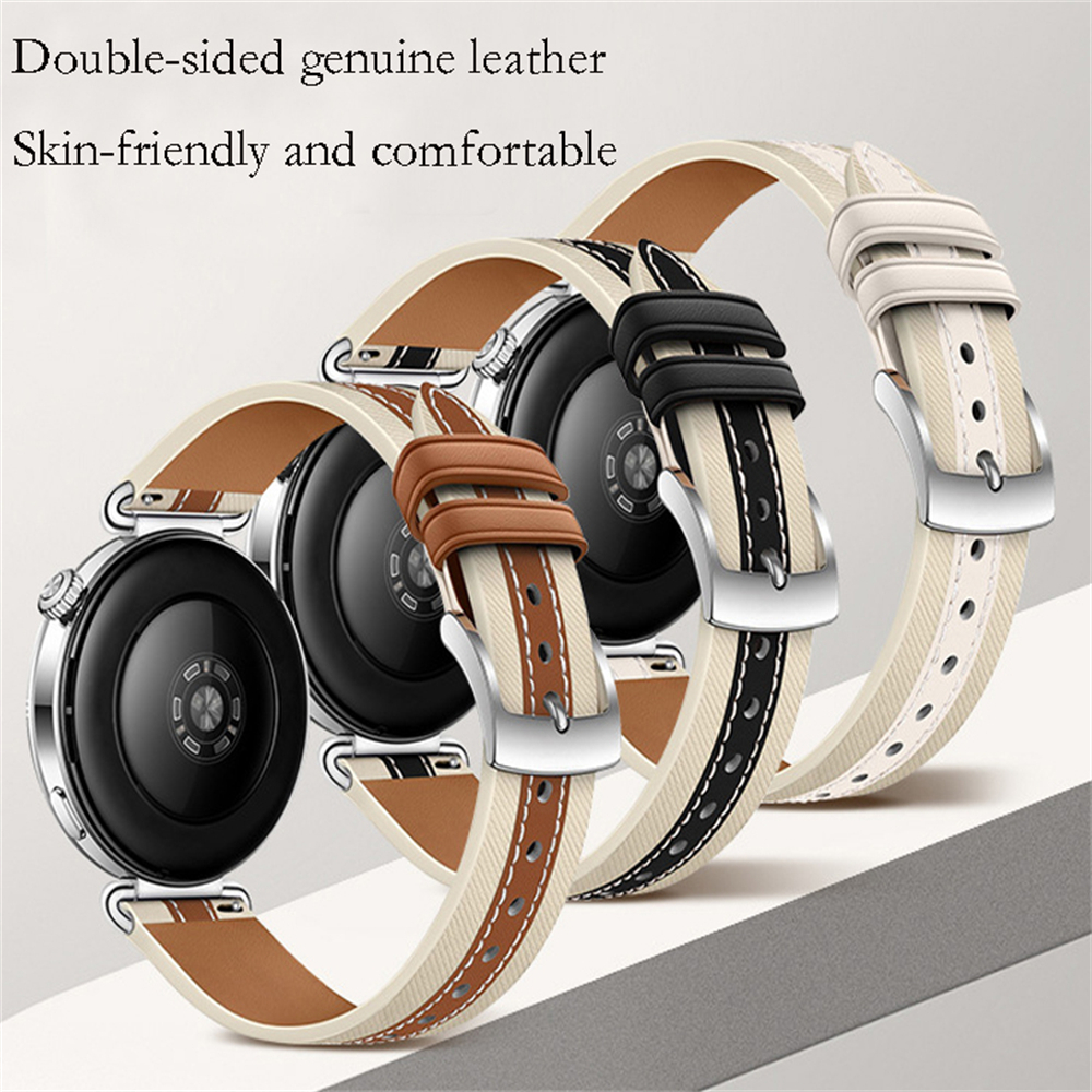 เหมาะสําหรับ Huawei WATCH gt6 (41 มม.) GT5/GT4 สายหนังแท้ รูปที่ 6