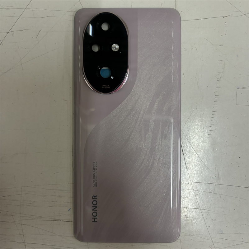 Honor200Pro 200Pro ฝาหลังแบตเตอรี่สําหรับ Honor 200 Pro กระจกด้านหลังเปลี่ยนโทรศัพท์อะไหล่ซ่อม + เลนส์กล้อง