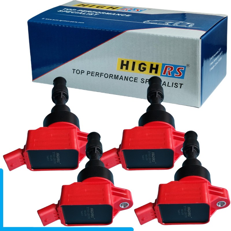 ชุด 4 ชิ้นประสิทธิภาพคอยล์จุดระเบิดสําหรับ Hyundai sonata Tucson CRETA IX25 MISTRA 1.6t turbo kia K5